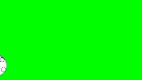 Soccer Looping with Ball - Chroma Key Green Screen Footage Stockbeeldmateriaal 336958996