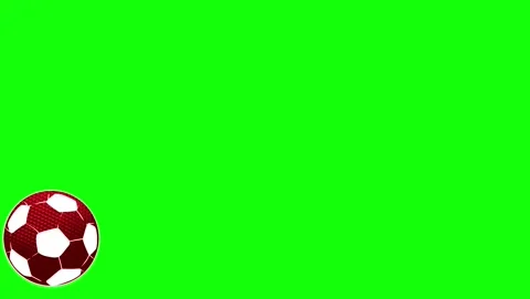 Soccer Looping with Ball on Chroma Key for Compositing Stock Footage 337052292