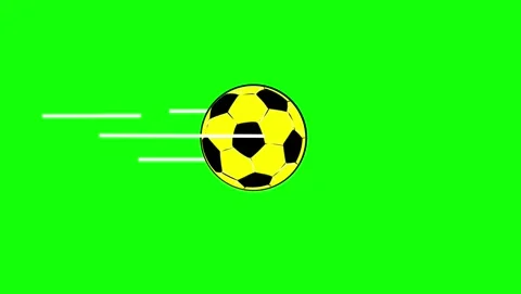 Soccer Looping with Ball on Chroma Key for Compositing Vídeos de archivo 337099497