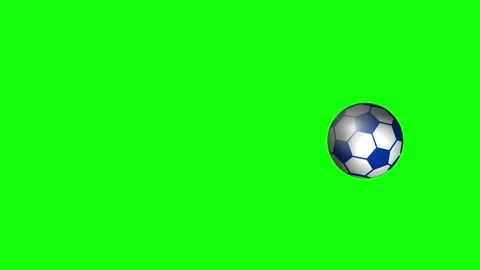 Soccer Looping with Ball on Green Screen Chroma Key Background Video stock 336959748