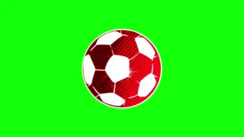 Soccer Looping on Green Screen Chroma Key Background Stock Footage 337052329