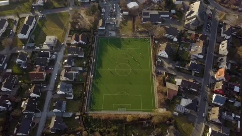 Soccer Match From Above Stock Footage 103482760