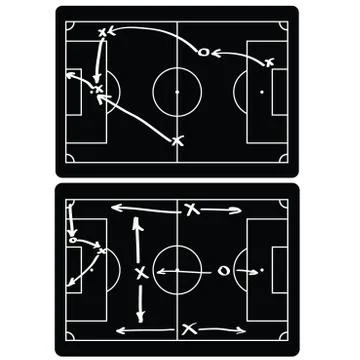 Soccer match infographic elements. Flat design. Stock Illustration