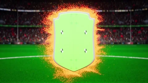 Soccer match or player shield card Stock Footage 247836098