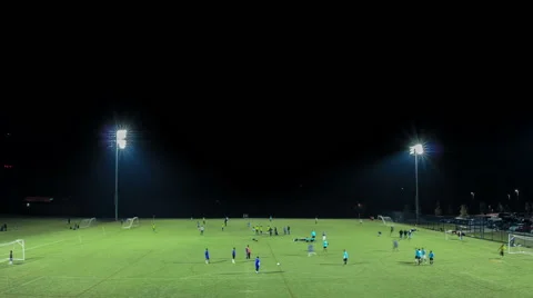 Soccer Match Time Lapse Stock-Footage 55104117