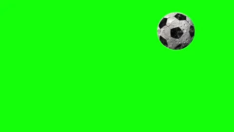 Soccer Motion with Ball on Chroma Key for Compositing Video stock 339326332