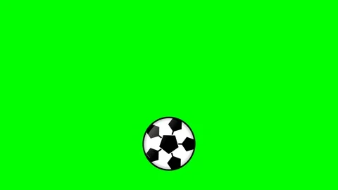 Soccer Motion with Ball on Green Screen Chroma Key Background Video stock 336958985