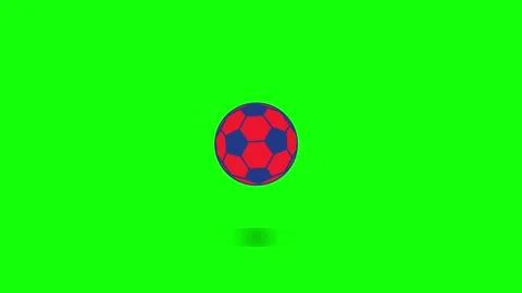 Soccer Motion with Ball on Green Screen Chroma Key Background Stock Footage 336960062