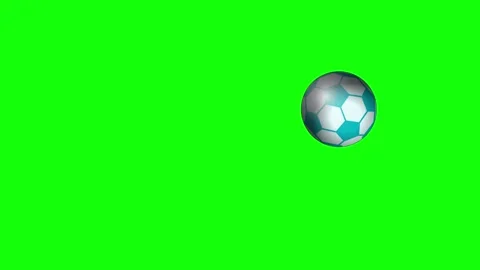 Soccer Moving with Ball Isolated Green Screen Stock Video Video stock 336958892