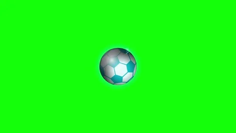 Soccer Moving on Chroma Key for Compositing Video stock 336958894