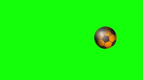 Soccer Moving on Green Screen Chroma Key Background Video stock 336958899