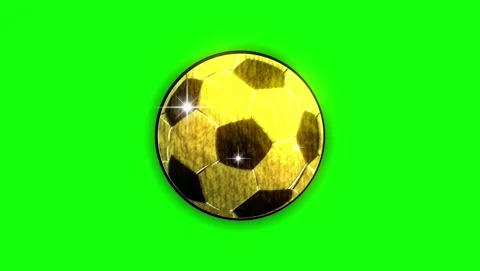 Soccer Moving on Green Screen Chroma Key Background Stock Footage 337996997