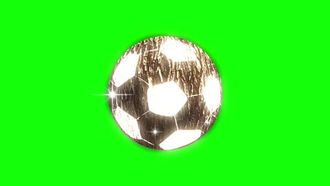 Soccer Moving on Green Screen Chroma Key Background Stock Footage 339327854