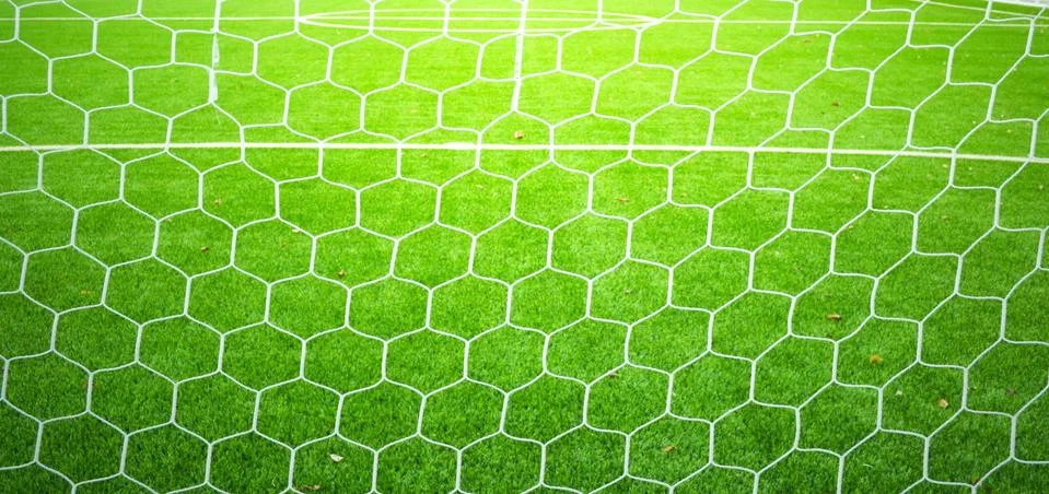 Soccer nets Foto stock