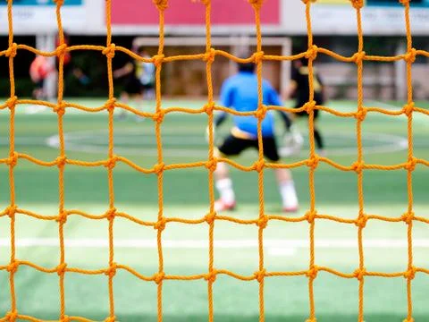 Soccer nets Stock Photos