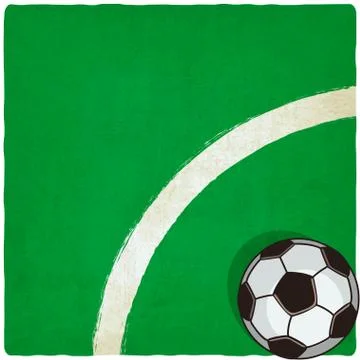 Soccer old background Stock Illustration
