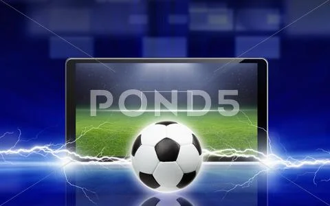 Soccer online Stock Illustration
