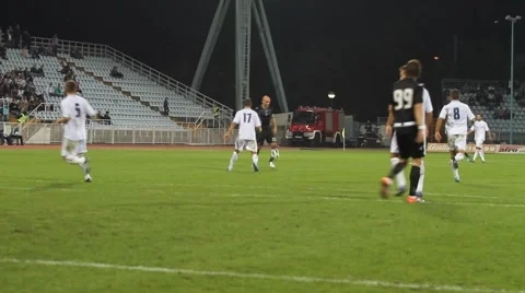 Soccer or footbal match Stock Footage