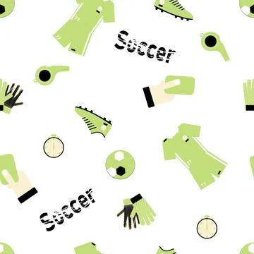 Soccer pattern Stock Illustration