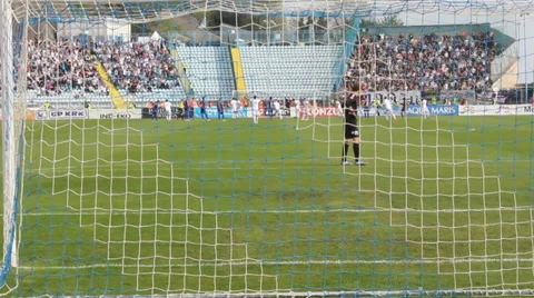 Soccer penalty kick Stock Footage 37016167
