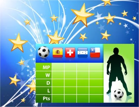 Soccer Player on Abstract Modern Light Background Stock Illustration