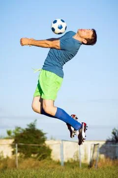 Soccer player in action Stock Photos