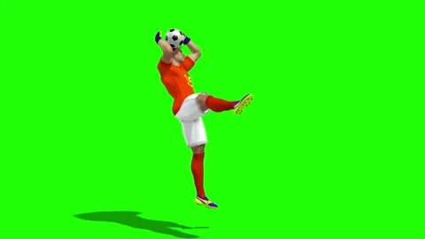 Soccer player catches the ball Video stock 89329795