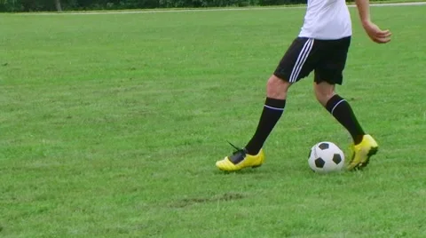 Soccer Player Dribbling 03 Stock Footage 8606822