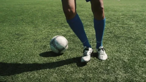 Soccer player on the field 스톡 동영상 129466666