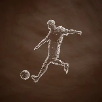 Soccer player icon Stock Illustration