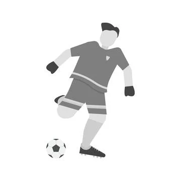 Soccer Player icon vector image. Illustrazione stock
