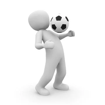 Soccer player Stock Illustration