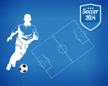 Soccer player Stock Illustration