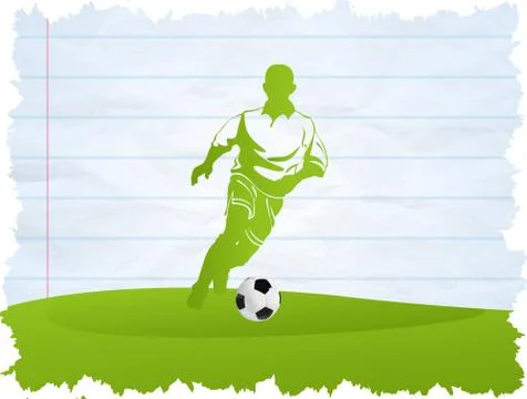 Soccer Player Illustrazione stock