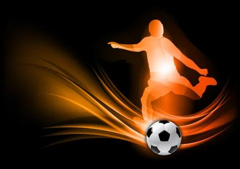 Soccer player Illustrazione stock