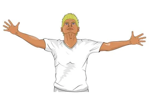 Soccer player Stock Illustration