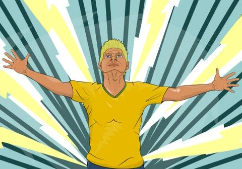 Soccer player Stock Illustration