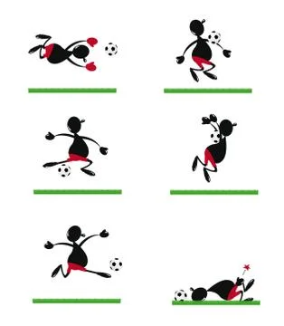 Soccer player Stock Illustration