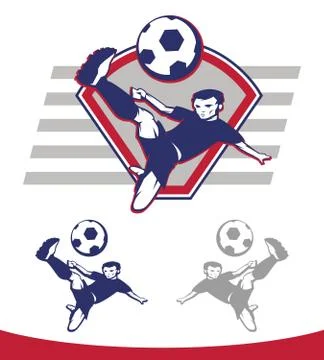 Soccer player Stock Illustration