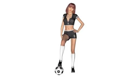 Soccer player Stock Illustration