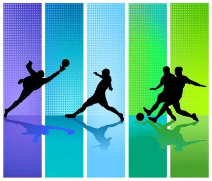 Soccer player Stock Illustration