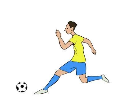 Soccer player Stock Illustration
