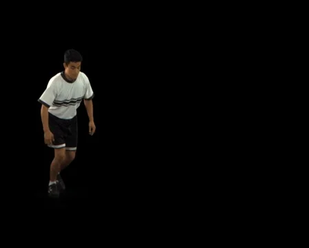 Soccer Player Kicking Ball Stock Footage 5271405