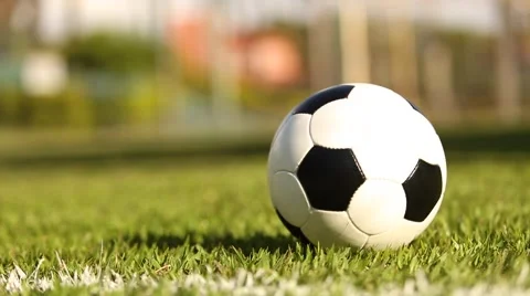 Soccer player kicking a ball Stock Footage 44039670
