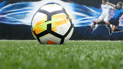 Soccer Player Kicking a Ball Video stock 89406900