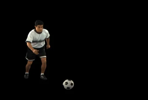 Soccer Player kicking forward 스톡 동영상 754465