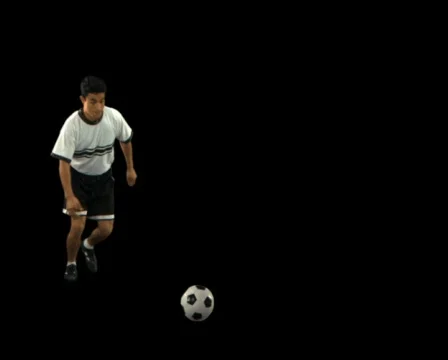 Soccer Player kicking forward 스톡 동영상 754467