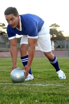 Soccer Player Foto stock