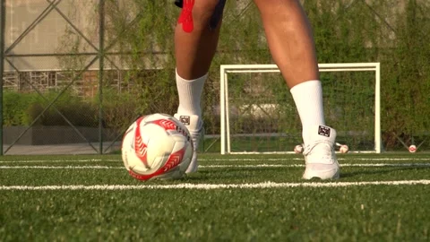 Soccer Player Preparing for Kick Stock Footage 316347091