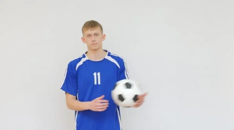 Soccer Player Showing Thumb Up Video stock 66418970